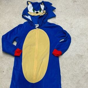 Sonic the hedgehog zip-up onesie